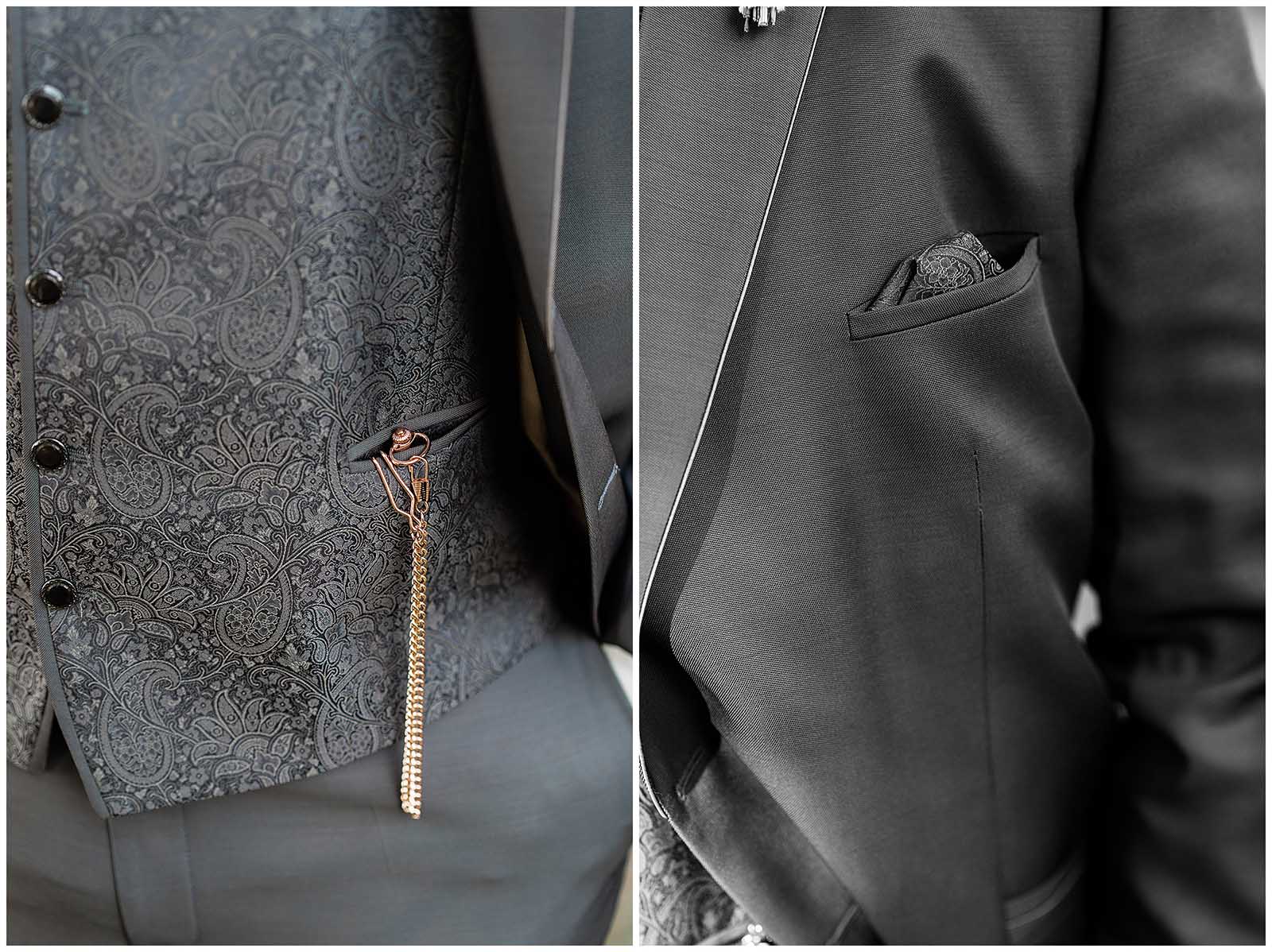 Details Bräutigam Outfit